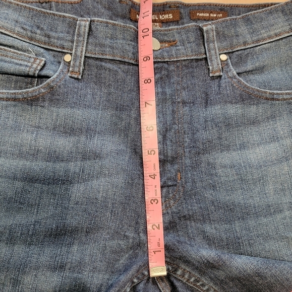 Michael Kors Size 33x32 Parker Slim-Fit Stretch-Cotton Jeans - Picture 4 of 13